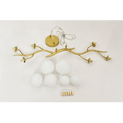 Brilagi - LED Lestenec na vrvici MISTEL 6xG9/3W/230V zlata/bela