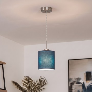 Brilagi - LED lestenec na vrvici NUBILA 1xE27/60W/230V premer 14 cm temno modra