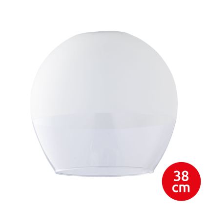 BRILAGI - LED lestenec na vrvici RETRO GLASS 1xE27/60W/230V premer 38 cm matni krom/bela