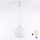 Brilagi - LED lestenec na vrvici RETRO GLASS 1xE27/60W/230V premer 15 cm bela