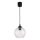 Brilagi - LED lestenec na vrvici RETRO GLASS 1xE27/60W/230V premer 18 cm črna/prozorna