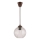 Brilagi - LED lestenec na vrvici RETRO GLASS 1xE27/60W/230V, premer 18 cm, rjava/prosojna