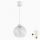 Brilagi - LED lestenec na vrvici RETRO GLASS 1xE27/60W/230V premer 25 cm bela/prozorna