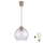 Brilagi - LED lestenec na vrvici RETRO GLASS 1xE27/60W/230V Ø 25 cm bež/dimno siva