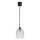 Brilagi - LED lestenec na vrvici RETRO GLASS 1×E27/60W/230V, premer 14 cm, črna/bela