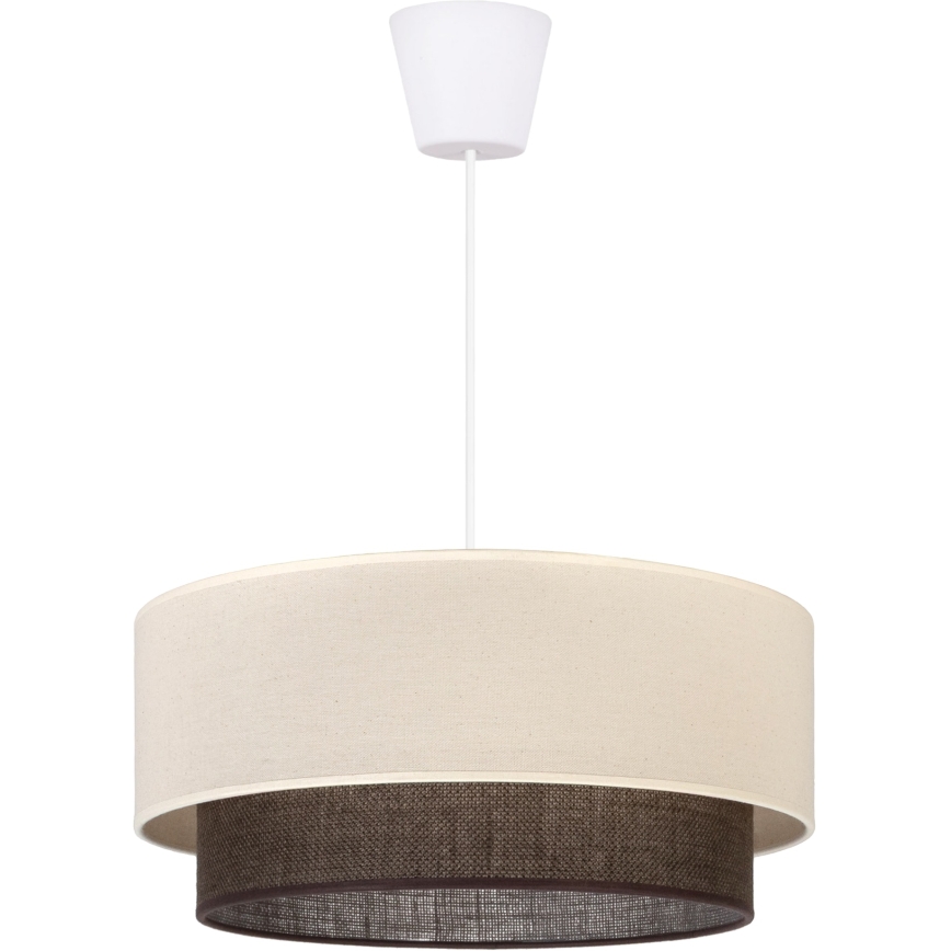 Brilagi - LED lestenec na vrvici v slogu BOHO 1xE27/15W/230V premer 40 cm kremna/rjava