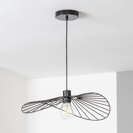 Brilagi - LED lestenec na žici CERIA WIRE 1xE27/40W/230V 40x56 cm črna