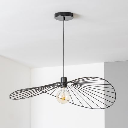 Brilagi - LED lestenec na žici CERIA WIRE 1xE27/40W/230V 60x80 cm črna