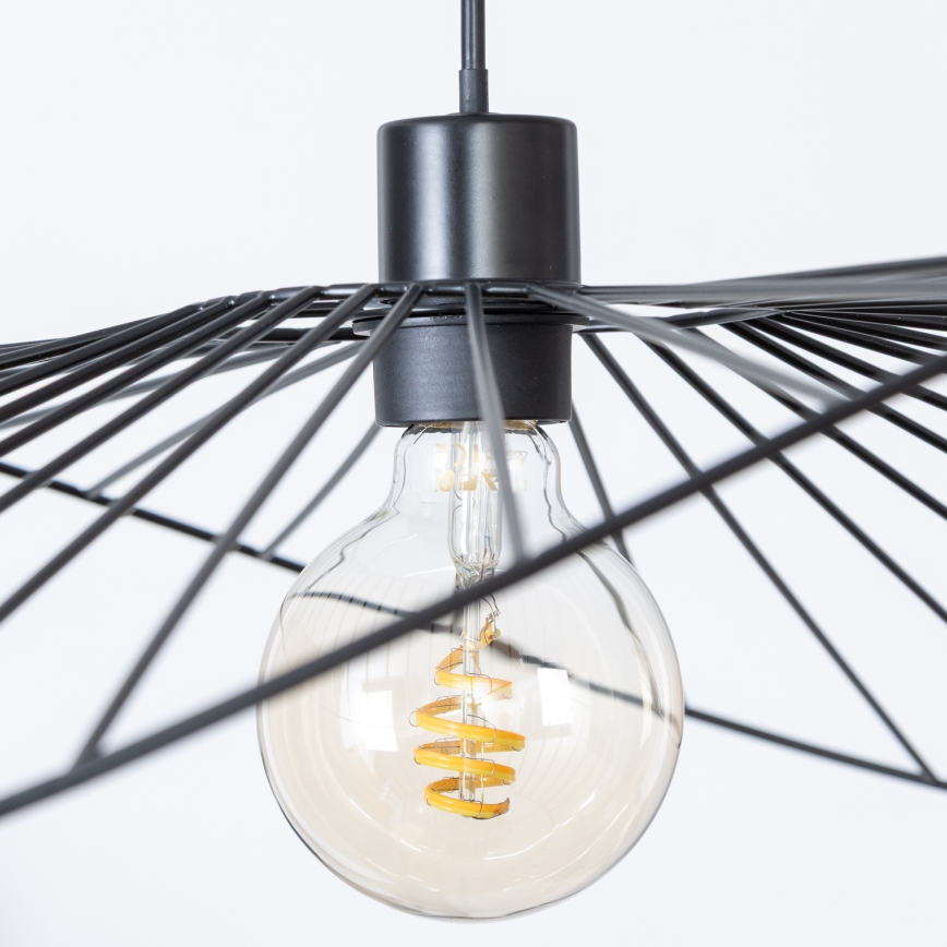 Brilagi - LED lestenec na žici CERIA WIRE 1xE27/40W/230V 60x80 cm črna