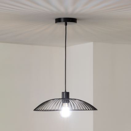 Brilagi - LED lestenec na žici CERIA WIRE 1xE27/40W/230V pr. 38 cm črna