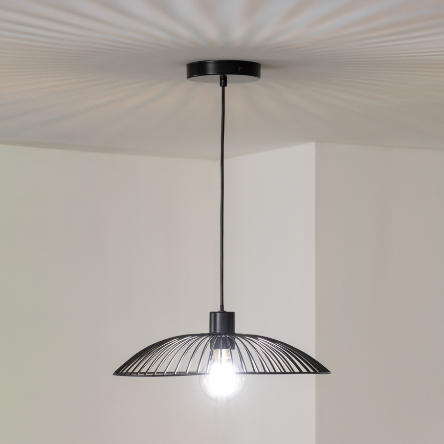 Brilagi - LED lestenec na žici CERIA WIRE 1xE27/40W/230V pr. 38 cm črna
