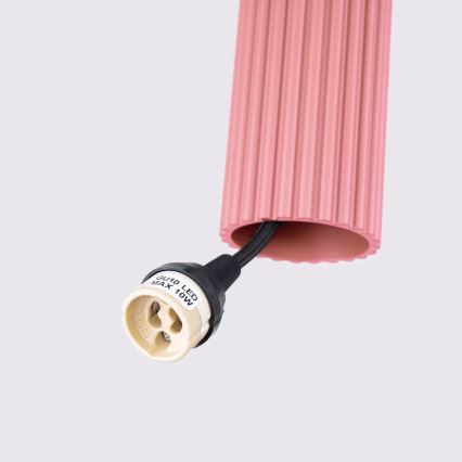Brilagi - LED lestenec na žici CRESTO 1xGU10/10W/230V rožnat