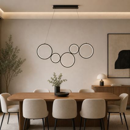 Brilagi - LED lestenec na žici ECHO LED/60W/230V 4000K 100 cm črna