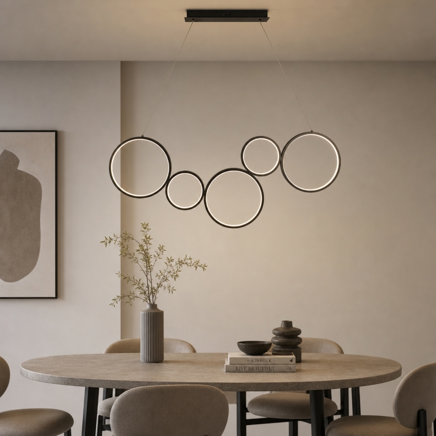 Brilagi - LED lestenec na žici ECHO LED/60W/230V 4000K 100 cm črna