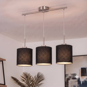 Brilagi - LED lestenec na žici NUBILA 3xE27/60W/230V črna