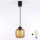 Brilagi - LED lestenec na žici RETRO GLASS 1xE27/60W/230V premer 14 cm črna/dimljena rjava