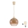Brilagi - LED lestenec na žici RETRO GLASS 1xE27/60W/230V premer 18 cm bežna/dimno rjava
