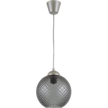 Brilagi - LED lestenec na žici RETRO GLASS 1xE27/60W/230V Ø 18 cm srebrna/zadimljena siva
