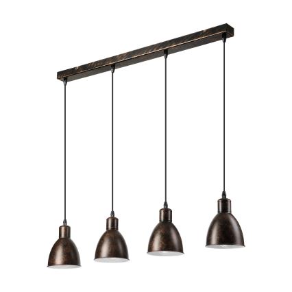 Brilagi - LED lestenec na žici RIDDY 4xE27/60W/230V meden/patina