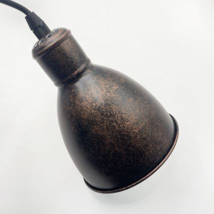 Brilagi - LED lestenec na žici RIDDY 4xE27/60W/230V meden/patina