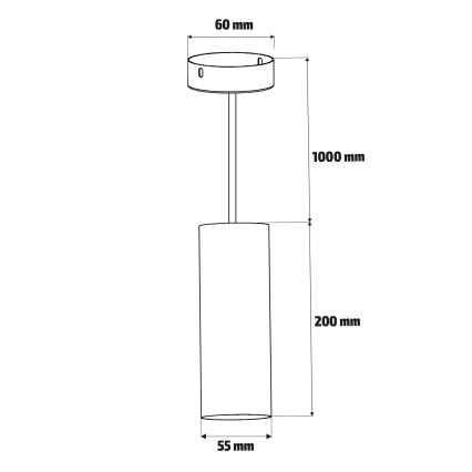 Brilagi - LED RGBW zatemljiv viseči lestenec na kablu SELE 1xGU10/6W/230V 3000K bela + daljinski upravljalnik