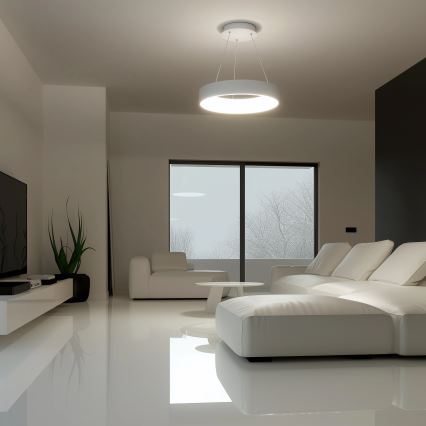 Brilagi - LED zatemnjiv lestenec na kablu FALCON LED/40W/230V 3000-6500K premer 45 cm bela + daljinski upravljalnik