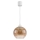 Brilagi - LED lestenec z obesnim kablom RETRO GLASS 1xE27/60W/230V premer 18 cm bela/dimna rjava
