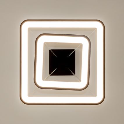 Brilagi - Zatemljiv LED lestenec na žici FALCON SLIM LED/78W/230V 3000-6500K 50x50 cm črna + daljinski upravljalnik