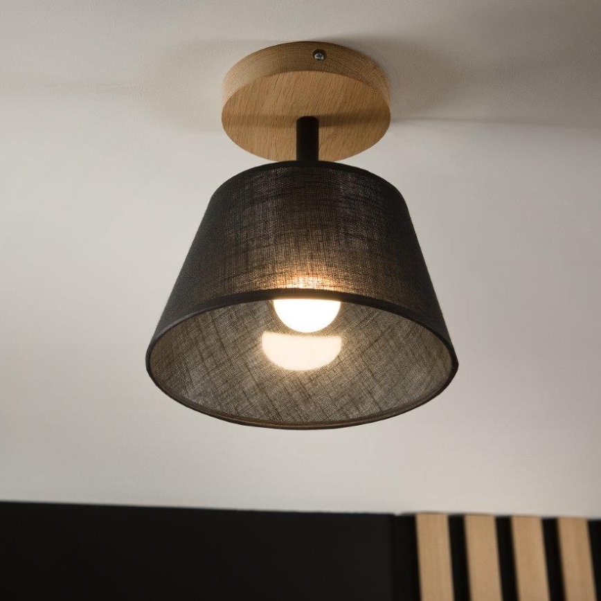 Brilagi - LED  Nadgradni lestenec ANTHONY 1xE14/60W/230V hrast/črna
