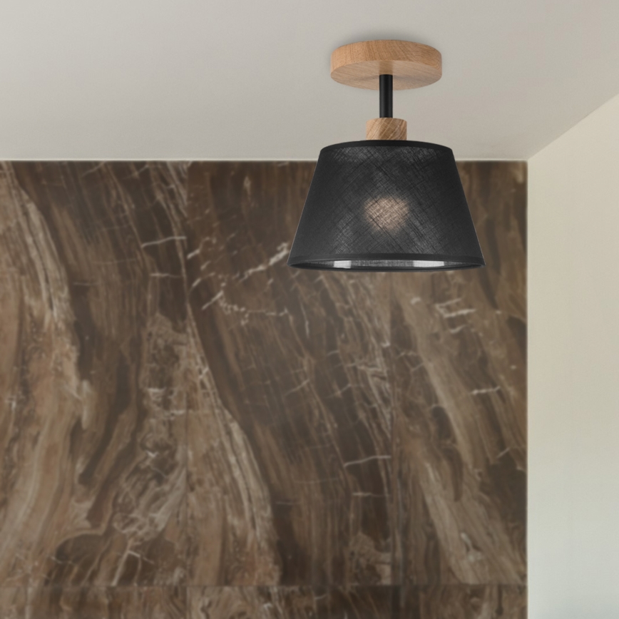 Brilagi - LED  Nadgradni lestenec ANTHONY 1xE14/60W/230V hrast/črna