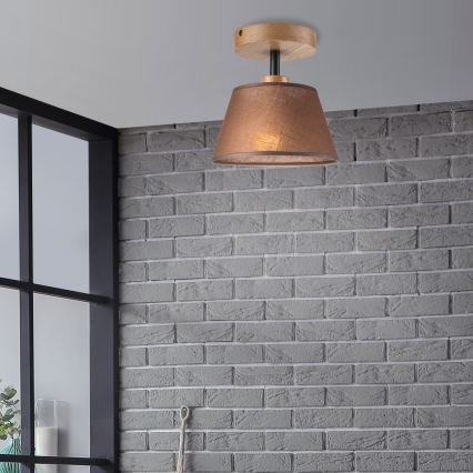 Brilagi - LED  Nadgradni lestenec ANTHONY 1xE14/60W/230V hrast/rjava