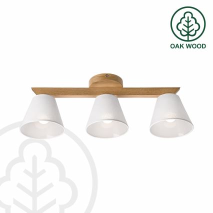 Brilagi - LED  Nadgradni lestenec ANTHONY 3xE14/40W/230V hrast/bela