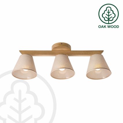 Brilagi - LED  Nadgradni lestenec ANTHONY 3xE14/40W/230V hrast/bež