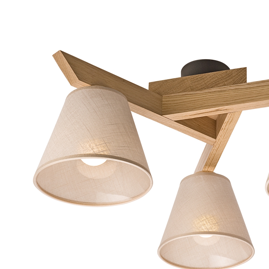 Brilagi - LED  Nadgradni lestenec ANTHONY 3xE14/40W/230V hrast/bež