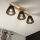 Brilagi - LED  Nadgradni lestenec ANTHONY 3xE14/40W/230V hrast/črna