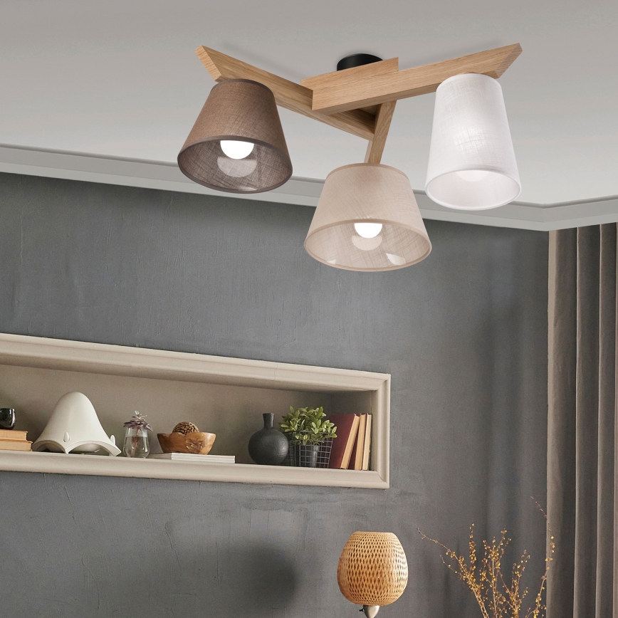 Brilagi - LED  Nadgradni lestenec ANTHONY 3xE14/40W/230V hrast
