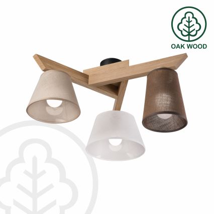 Brilagi - LED  Nadgradni lestenec ANTHONY 3xE14/40W/230V hrast