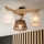 Brilagi - LED  Nadgradni lestenec ANTHONY 3xE14/40W/230V hrast