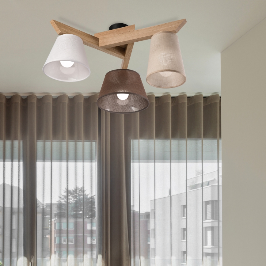 Brilagi - LED  Nadgradni lestenec ANTHONY 3xE14/40W/230V hrast