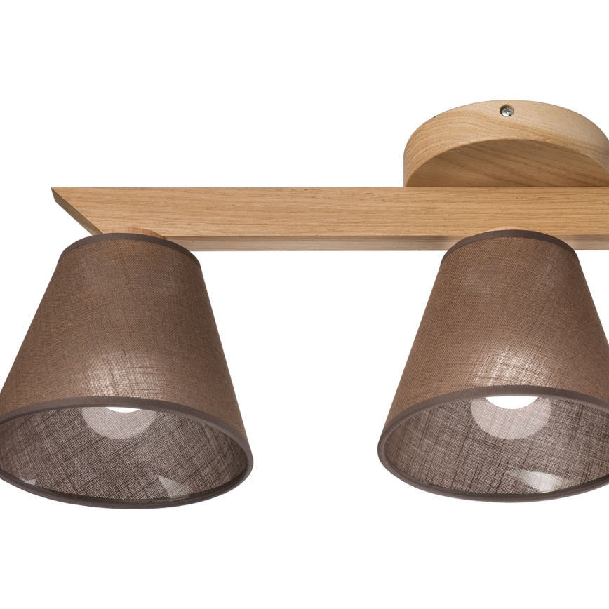 Brilagi - LED  Nadgradni lestenec ANTHONY 3xE14/40W/230V hrast/rjava