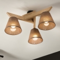 Brilagi - LED  Nadgradni lestenec ANTHONY 3xE14/40W/230V hrast/rjava