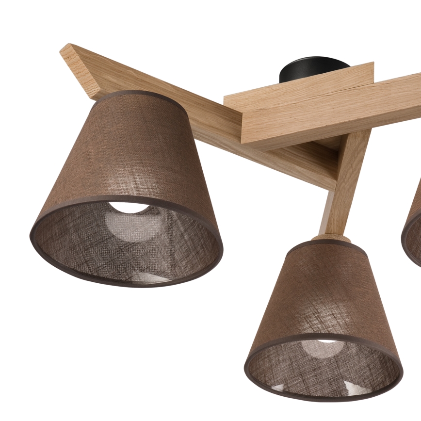 Brilagi - LED  Nadgradni lestenec ANTHONY 3xE14/40W/230V hrast/rjava