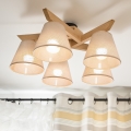 Brilagi - LED  Nadgradni lestenec ANTHONY 5xE14/40W/230V hrast/bež
