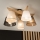 Brilagi - LED  Nadgradni lestenec ANTHONY 5xE14/40W/230V hrast