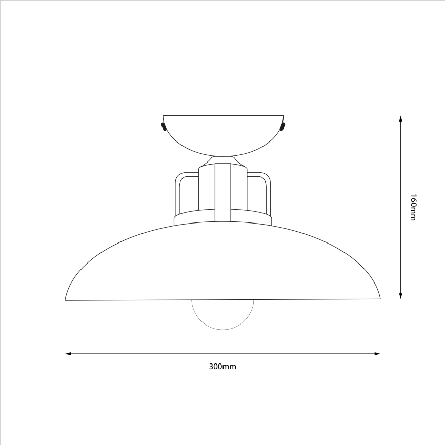 Brilagi - LED Nadgradni lestenec FLAMENGO 1xE27/60W/230V bela