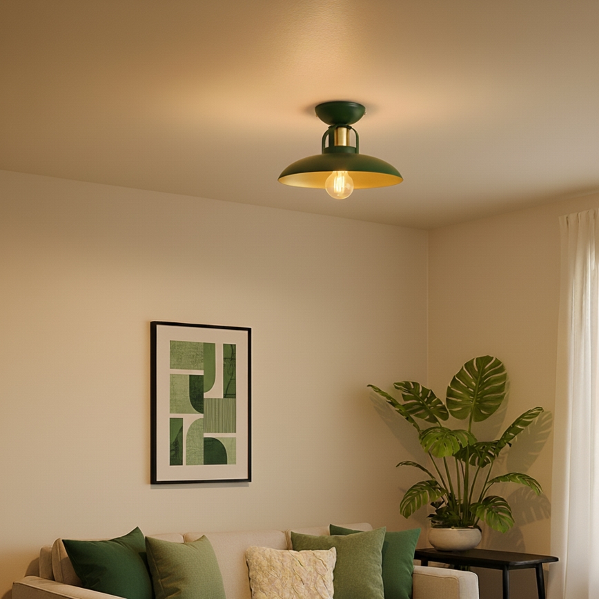 Brilagi - LED Nadgradni lestenec FLAMENGO 1xE27/60W/230V zelena