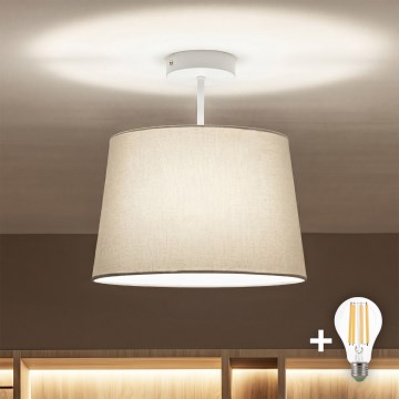 Brilagi - LED nadometna stropna svetilka CERIA 1xE27/60W/230V Ø 30 cm bela/siva