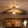 Brilagi - LED nadometna stropna svetilka CERIA BOHO 1xE27/60W/230V premer 100 cm črna/rjava