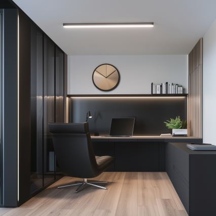 Brilagi - LED stropna nadometna svetilka FULLDAY LED/20/30/40W/230V 2700/4000/6000K 120 cm UGR19 črna