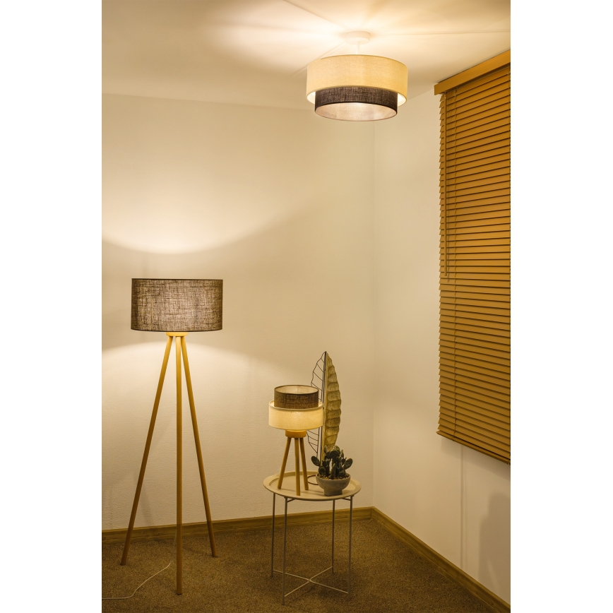 Brilagi - LED nadometni lestenec BOHO STYLE 1xE27/15W/230V premer 40 cm kremna/rjava